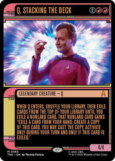 Q, Stacking the Deck (Showcase) (Star Trek) (383) (TRK)
