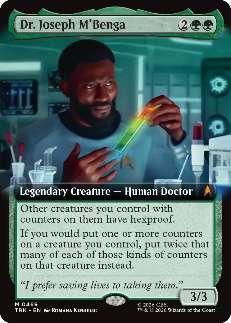Image for Dr. Joseph M'Benga (Extended Art) (Star Trek) (469) (TRK) - Magic: The Gathering