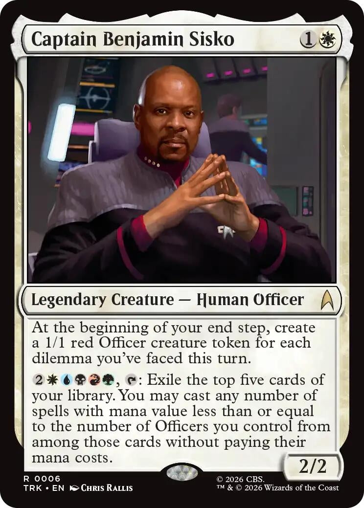 Image for Captain Benjamin Sisko (Star Trek) (6) (TRK) - Magic: The Gathering