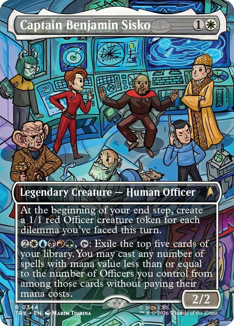 Image for Captain Benjamin Sisko (Borderless) (Star Trek) (344) (TRK) - Magic: The Gathering