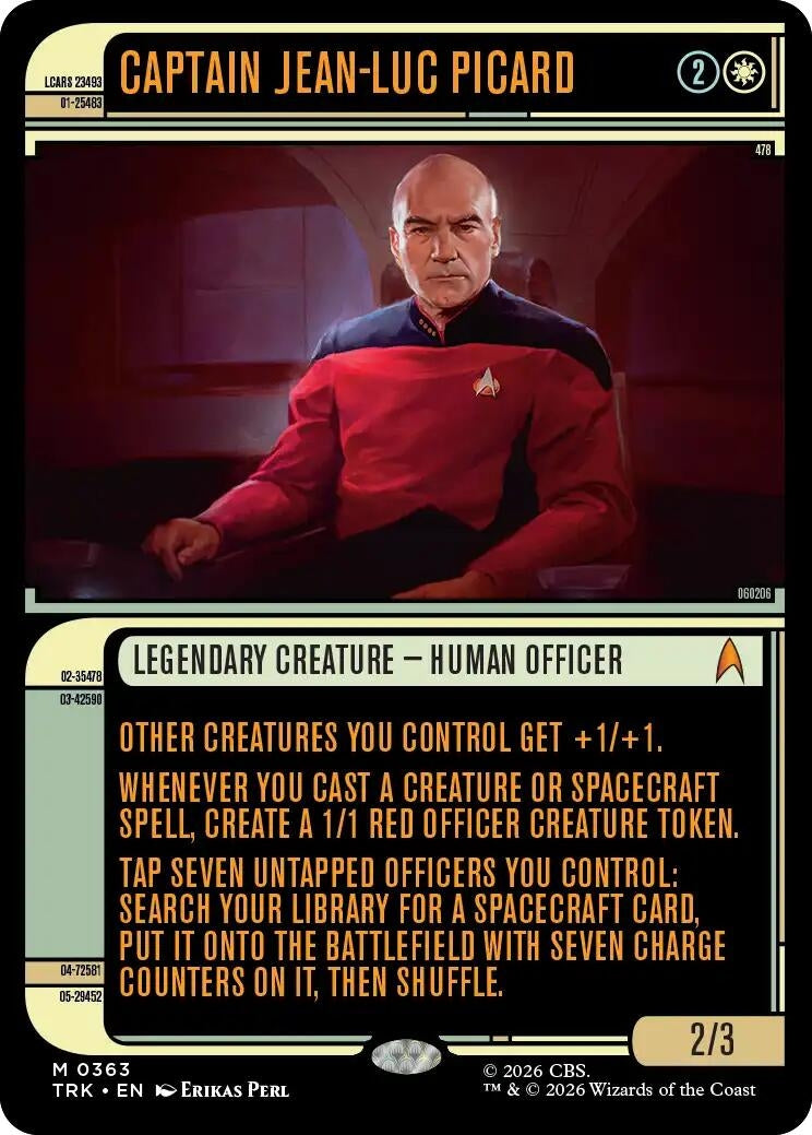 Image for Captain Jean-Luc Picard (Showcase) (Star Trek) (363) (TRK) - Magic: The Gathering