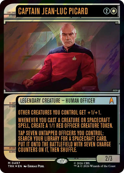 Captain Jean-Luc Picard (Showcase) (Surge Foil) (Star Trek) (497) (TRK)