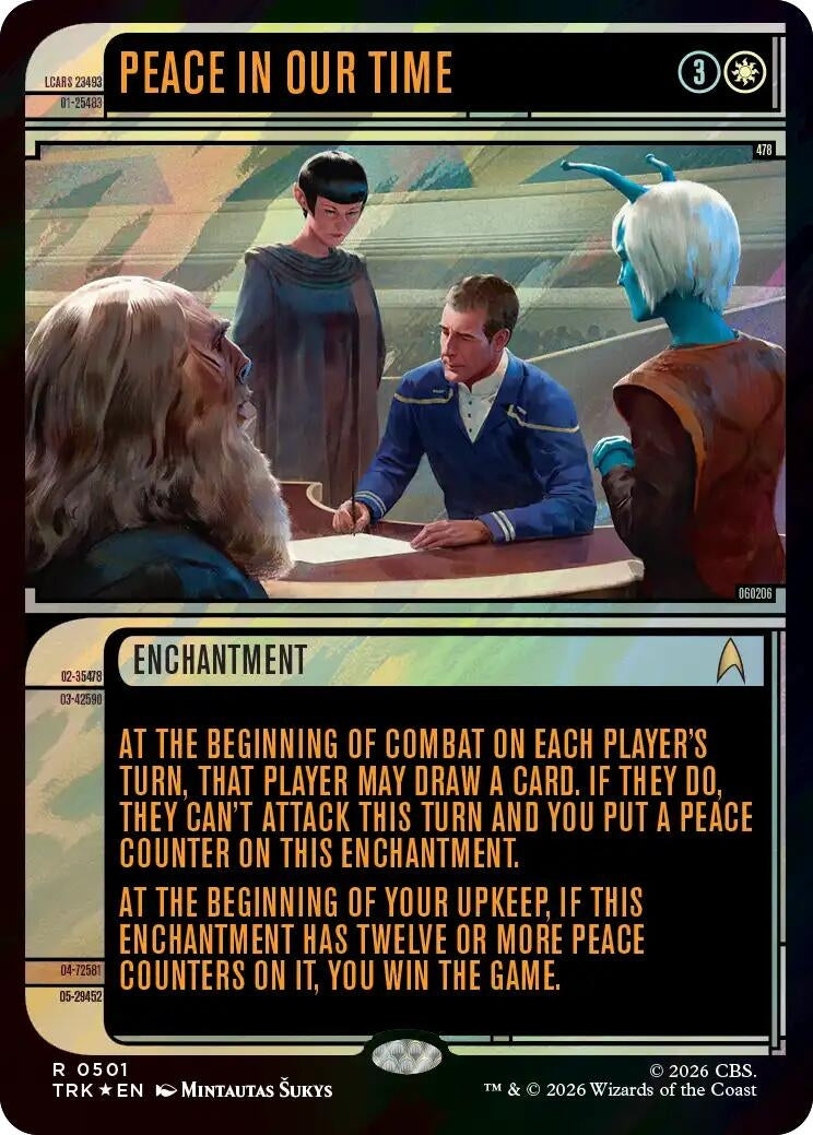 Image for Peace in Our Time (Showcase) (Surge Foil) (Star Trek) (501) (TRK) - Magic: The Gathering