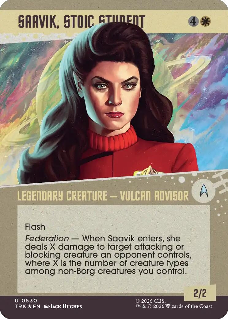 Image for Saavik, Stoic Student (Showcase) (Surge Foil) (Star Trek) (530) (TRK) - Magic: The Gathering