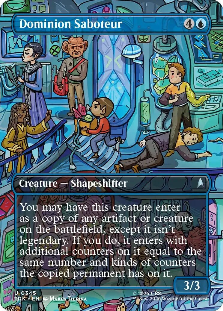Image for Dominion Saboteur (Borderless) (Star Trek) (345) (TRK) - Magic: The Gathering