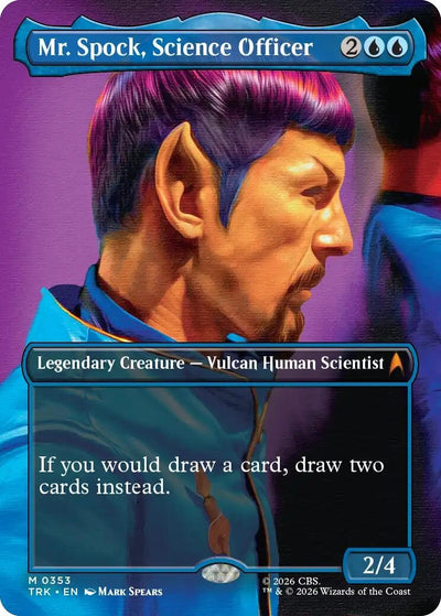 Mr. Spock, Science Officer (Borderless) (Star Trek) (353) (TRK)