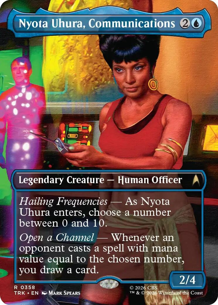 Image for Nyota Uhura, Communications (Borderless) (Star Trek) (358) (TRK) - Magic: The Gathering