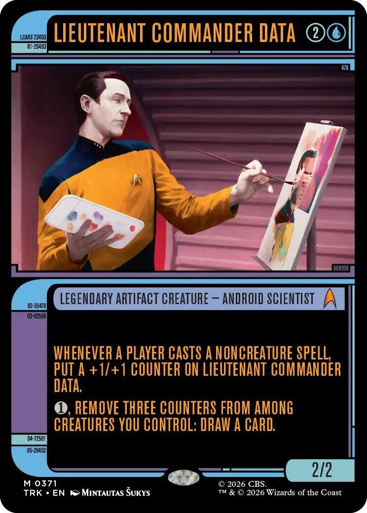 Image for Lieutenant Commander Data (Showcase) (Star Trek) (371) (TRK) - Magic: The Gathering