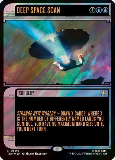 Deep Space Scan (Showcase) (Surge Foil) (Star Trek) (504) (TRK)