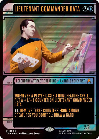 Lieutenant Commander Data (Showcase) (Surge Foil) (Star Trek) (505) (TRK)