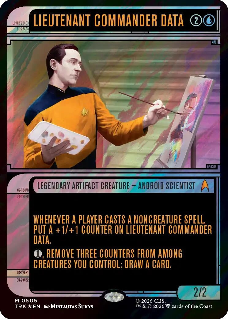 Image for Lieutenant Commander Data (Showcase) (Surge Foil) (Star Trek) (505) (TRK) - Magic: The Gathering