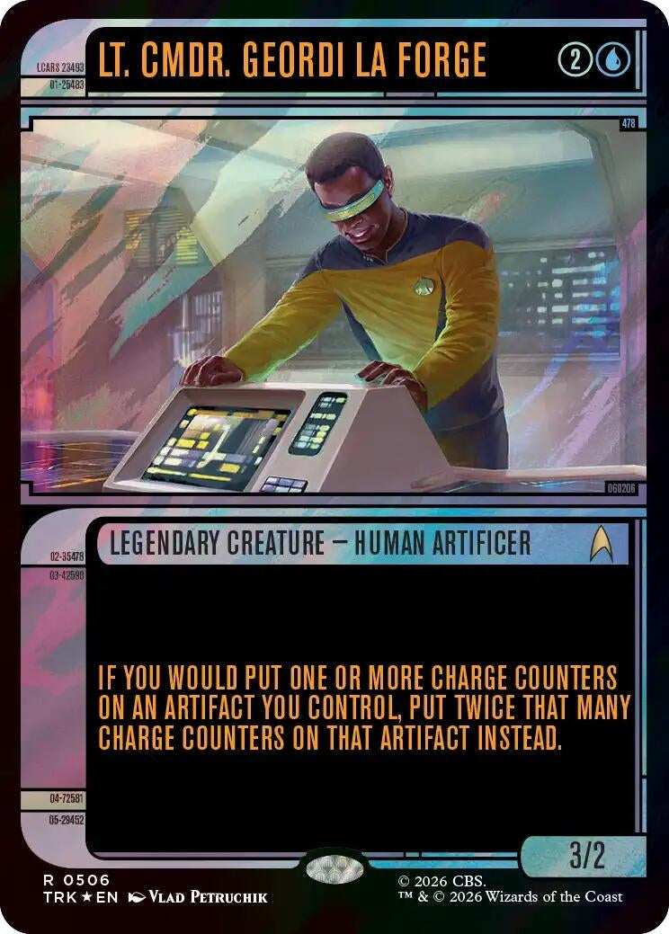 Image for Lt. Cmdr. Geordi La Forge (Showcase) (Surge Foil) (Star Trek) (506) (TRK) - Magic: The Gathering