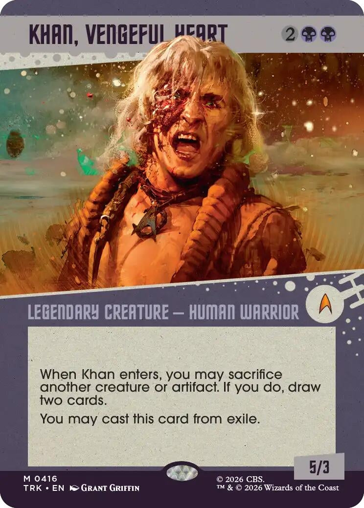 Image for Khan, Vengeful Heart (Showcase) (Star Trek) (416) (TRK) - Magic: The Gathering