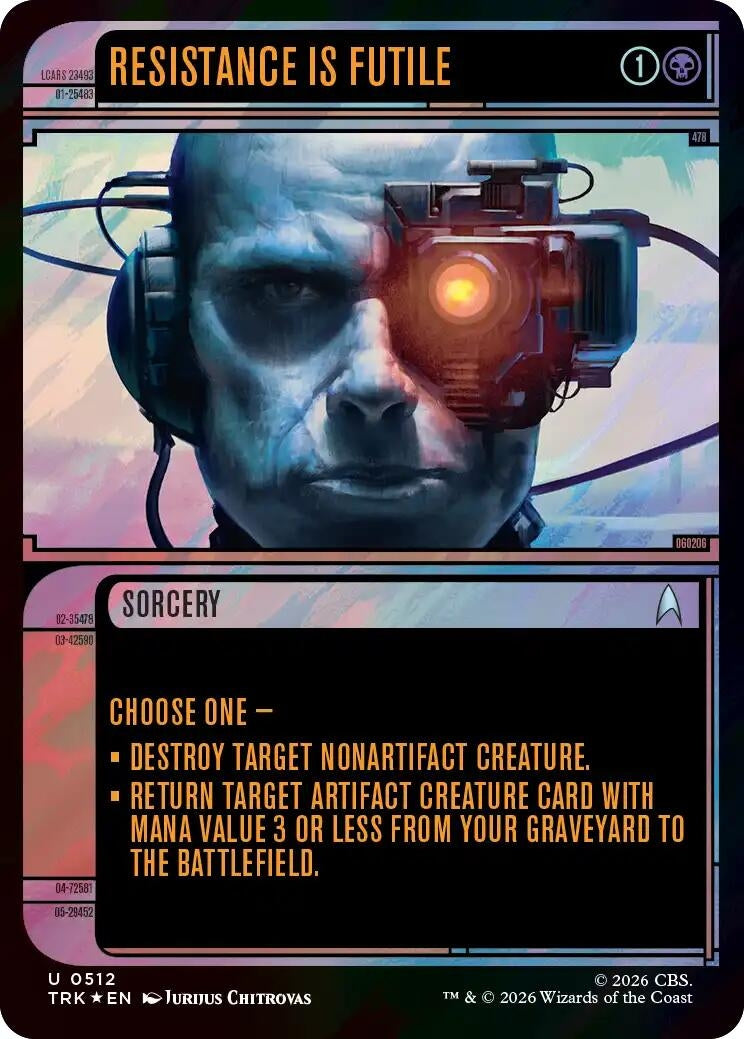Image for Resistance Is Futile (Showcase) (Surge Foil) (Star Trek) (512) (TRK) - Magic: The Gathering