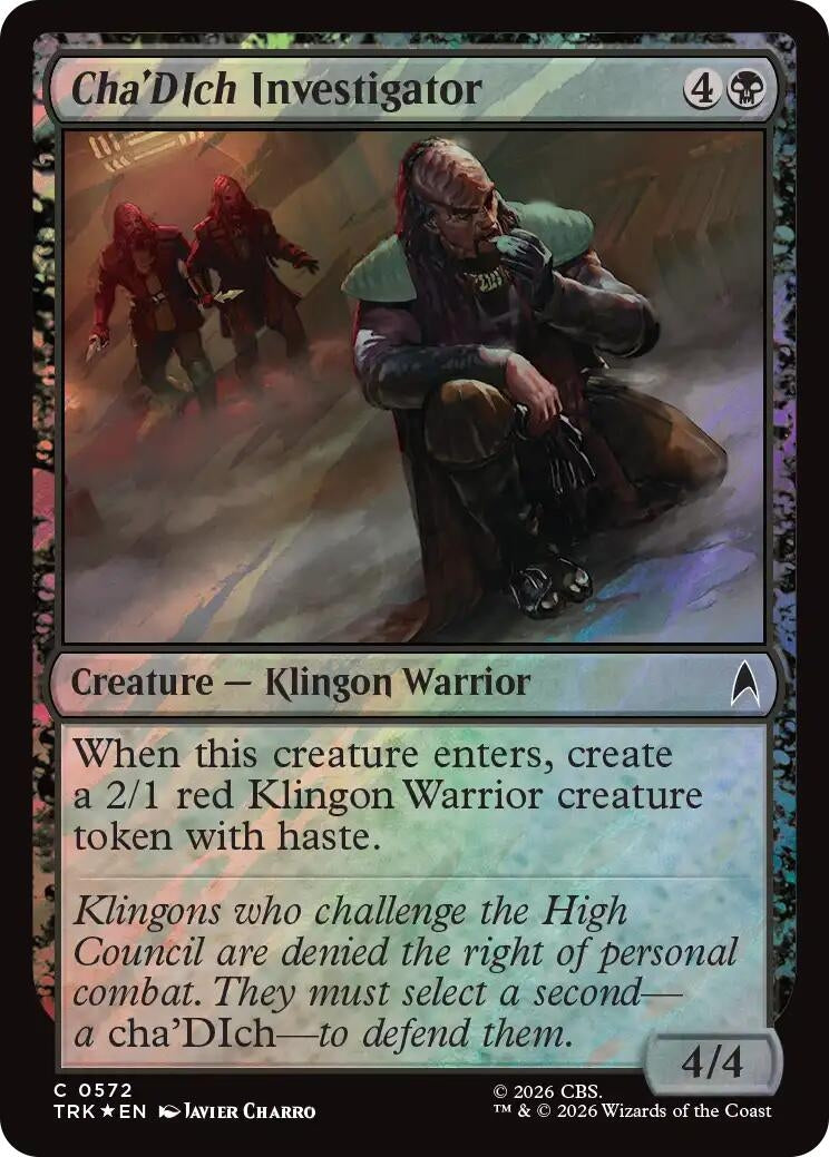 Image for Cha'DIch Investigator (Surge Foil) (Star Trek) (572) (TRK) - Magic: The Gathering