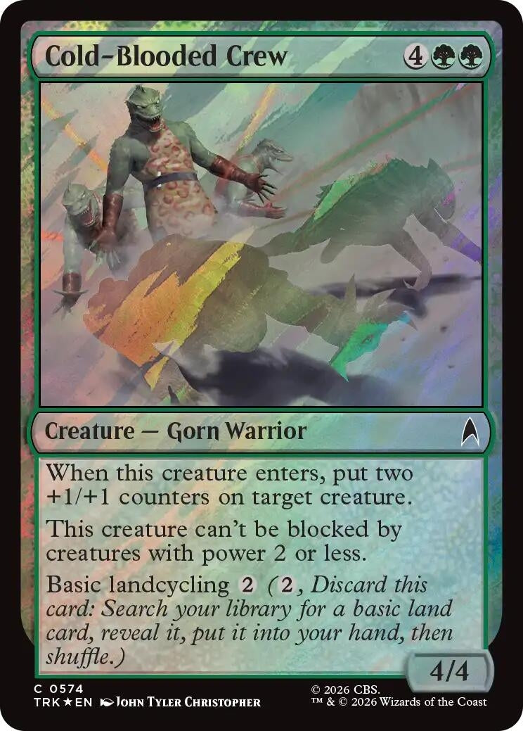 Image for Cold-Blooded Crew (Surge Foil) (Star Trek) (574) (TRK) - Magic: The Gathering