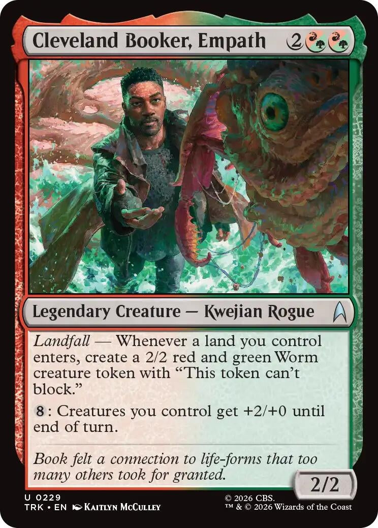 Image for Cleveland Booker, Empath (Star Trek) (229) (TRK) - Magic: The Gathering