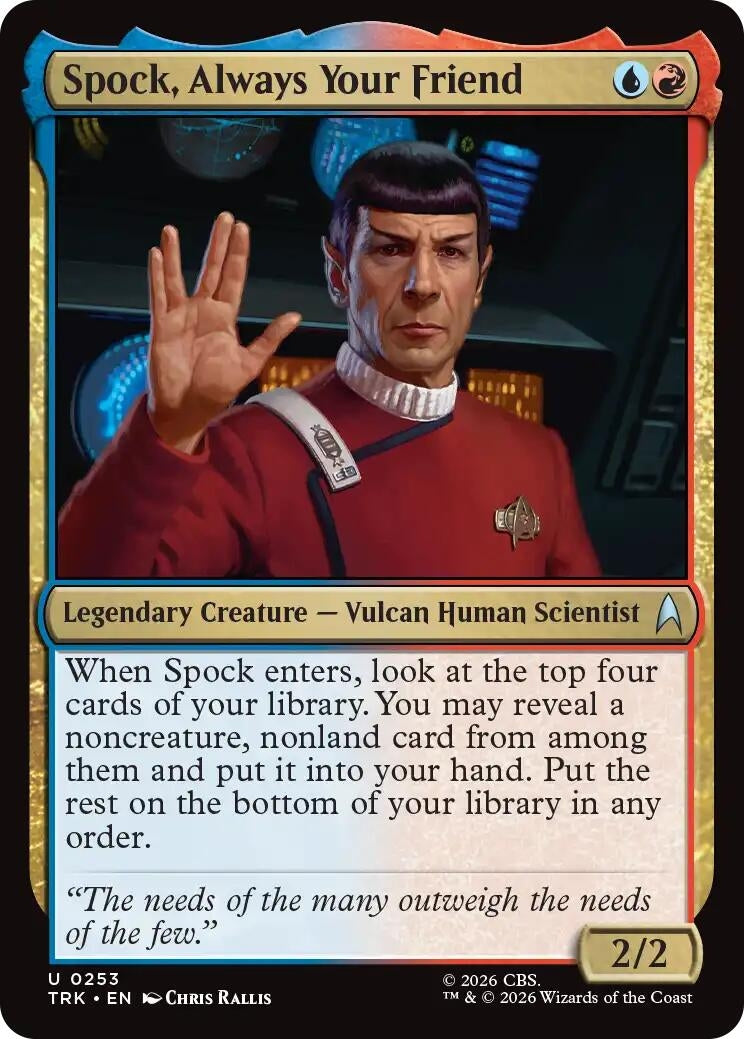 Image for Spock, Always Your Friend (Star Trek) (253) (TRK) - Magic: The Gathering