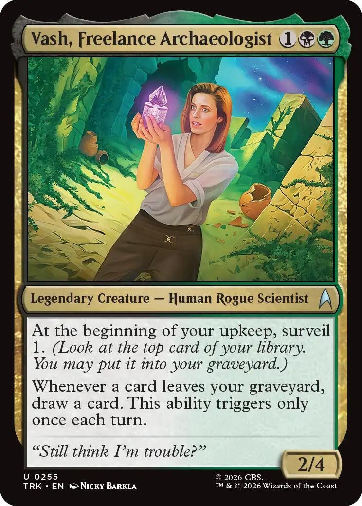Image for Vash, Freelance Archaeologist (Star Trek) (255) (TRK) - Magic: The Gathering