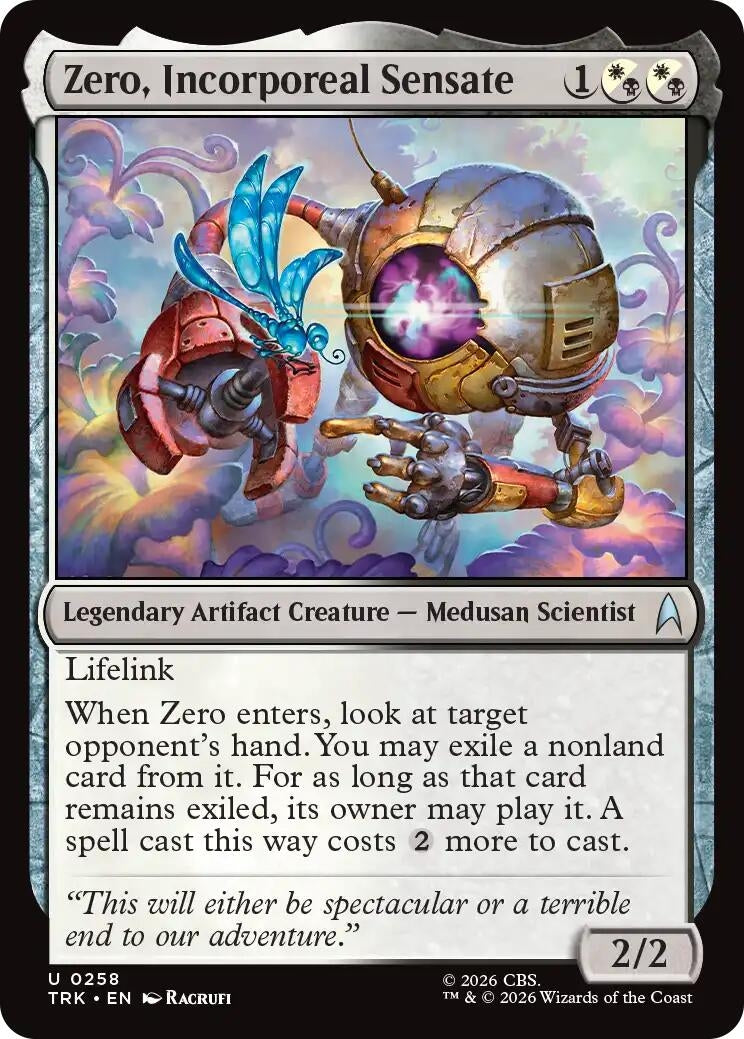 Image for Zero, Incorporeal Sensate (Star Trek) (258) (TRK) - Magic: The Gathering