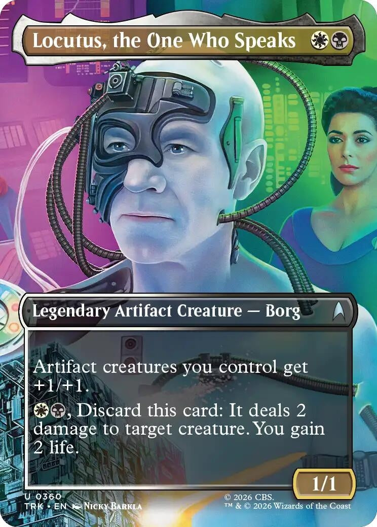 Image for Locutus, the One Who Speaks (Borderless) (Star Trek) (360) (TRK) - Magic: The Gathering
