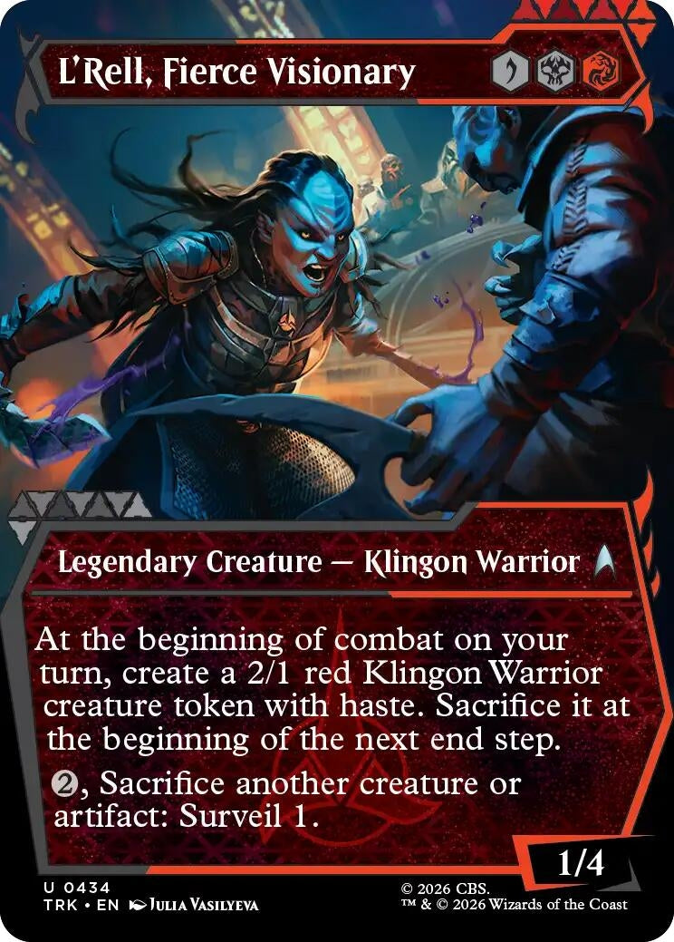 Image for L'Rell, Fierce Visionary (Showcase) (Star Trek) (434) (TRK) - Magic: The Gathering