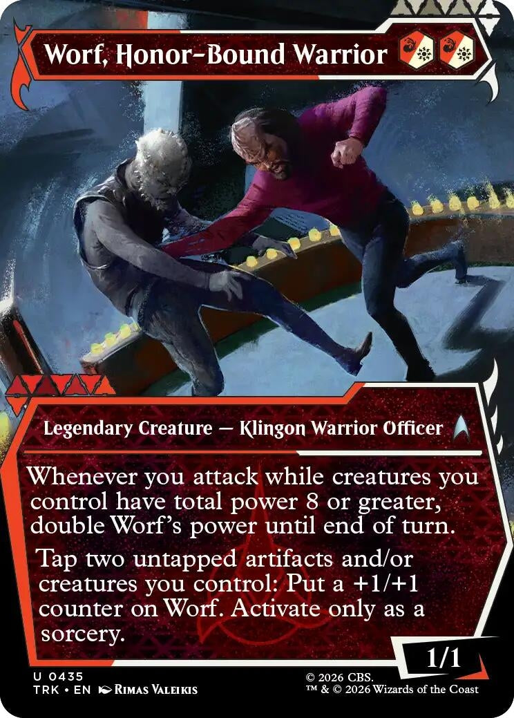 Image for Worf, Honor-Bound Warrior (Showcase) (0435) (Star Trek) (435) (TRK) - Magic: The Gathering
