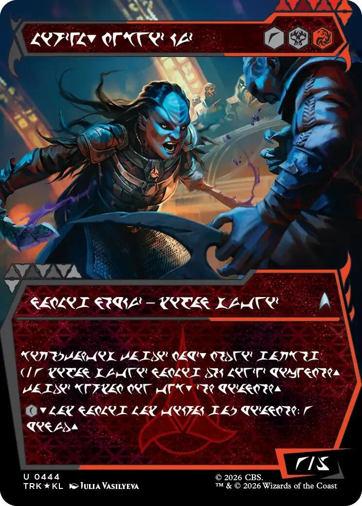 Image for L'Rell, Fierce Visionary (Showcase) (Klingon) (Star Trek) (444) (TRK) - Magic: The Gathering