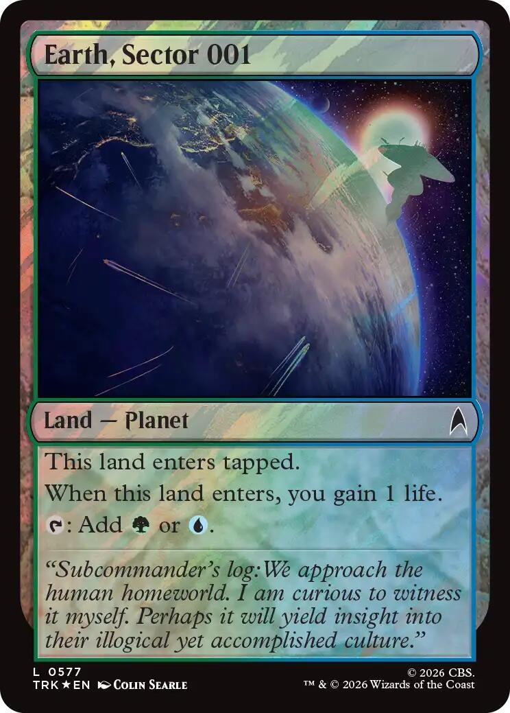 Image for Earth, Sector 001 (Surge Foil) (Star Trek) (577) (TRK) - Magic: The Gathering