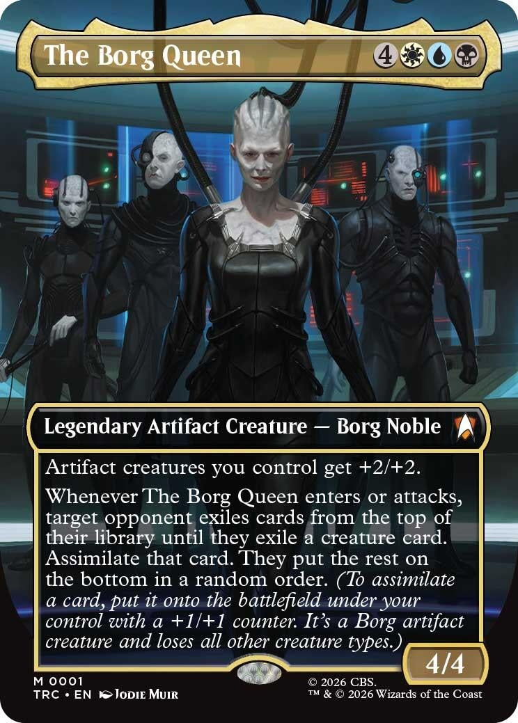 Image for The Borg Queen (Borderless) (Commander: Star Trek) (1) (TRC) - Magic: The Gathering