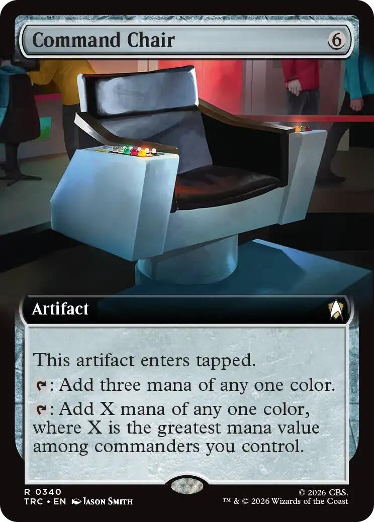Image for Command Chair (Extended Art) (Commander: Star Trek) (340) (TRC) - Magic: The Gathering