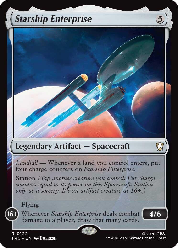 Image for Starship Enterprise (Commander: Star Trek) (122) (TRC) - Magic: The Gathering