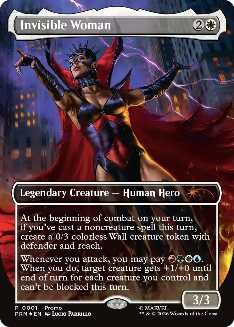 Image for Invisible Woman (Borderless) (Unique and Miscellaneous Promos) (1) (UMP) - Magic: The Gathering