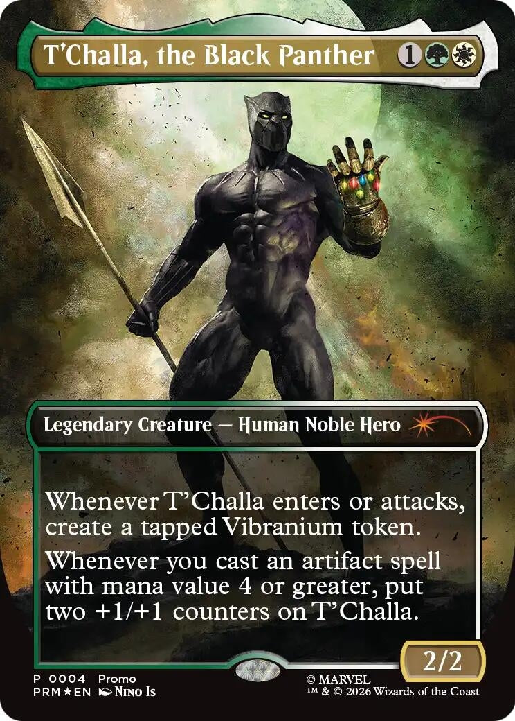 Image for T'Challa, the Black Panther (Borderless) (Unique and Miscellaneous Promos) (4) (UMP) - Magic: The Gathering