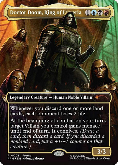 Doctor Doom, King of Latveria (Borderless) (0001) (Unique and Miscellaneous Promos) (1) (UMP)