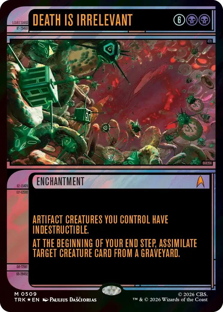 Image for Death Is Irrelevant (Showcase) (Surge Foil) (Star Trek) (509) (TRK) - Magic: The Gathering