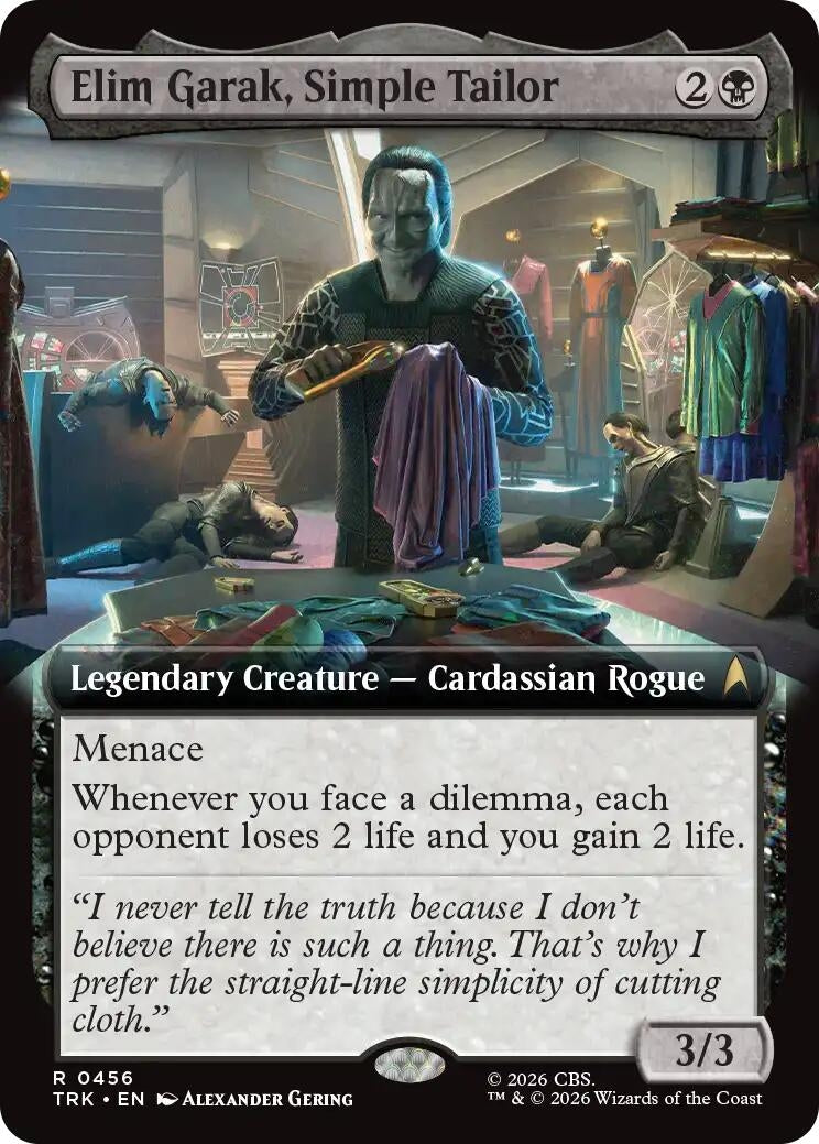 Image for Elim Garak, Simple Tailor (Extended Art) (Star Trek) (456) (TRK) - Magic: The Gathering