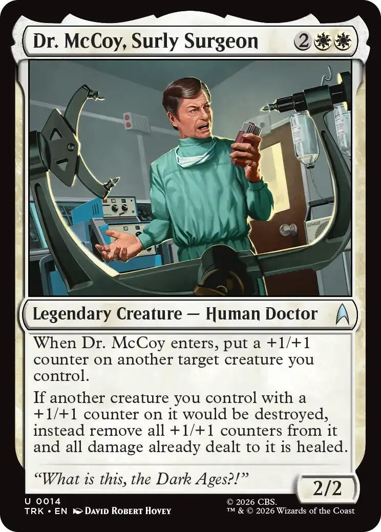 Image for Dr. McCoy, Surly Surgeon (Star Trek) (14) (TRK) - Magic: The Gathering