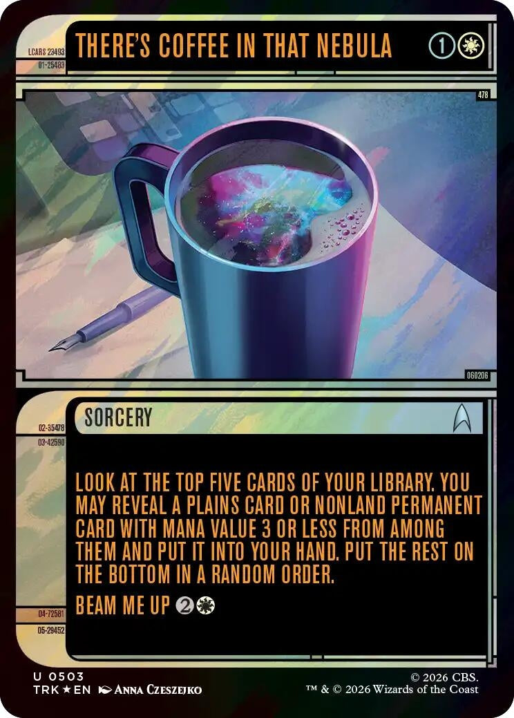Image for There's Coffee in that Nebula (Showcase) (Surge Foil) (Star Trek) (503) (TRK) - Magic: The Gathering