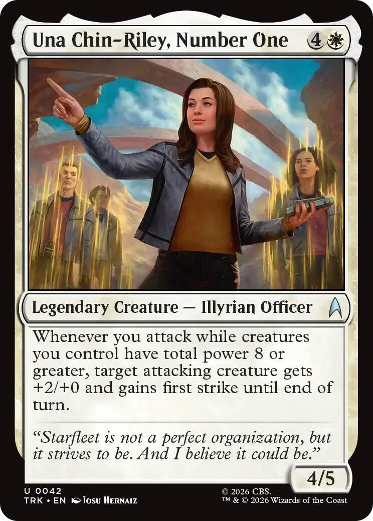 Image for Una Chin-Riley, Number One (Star Trek) (42) (TRK) - Magic: The Gathering