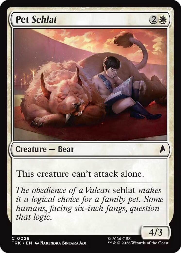 Image for Pet Sehlat (Star Trek) (28) (TRK) - Magic: The Gathering