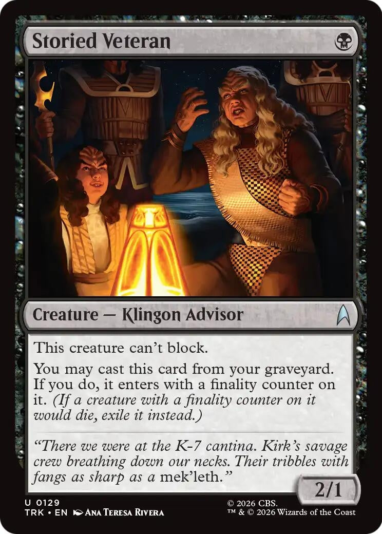 Image for Storied Veteran (Star Trek) (129) (TRK) - Magic: The Gathering
