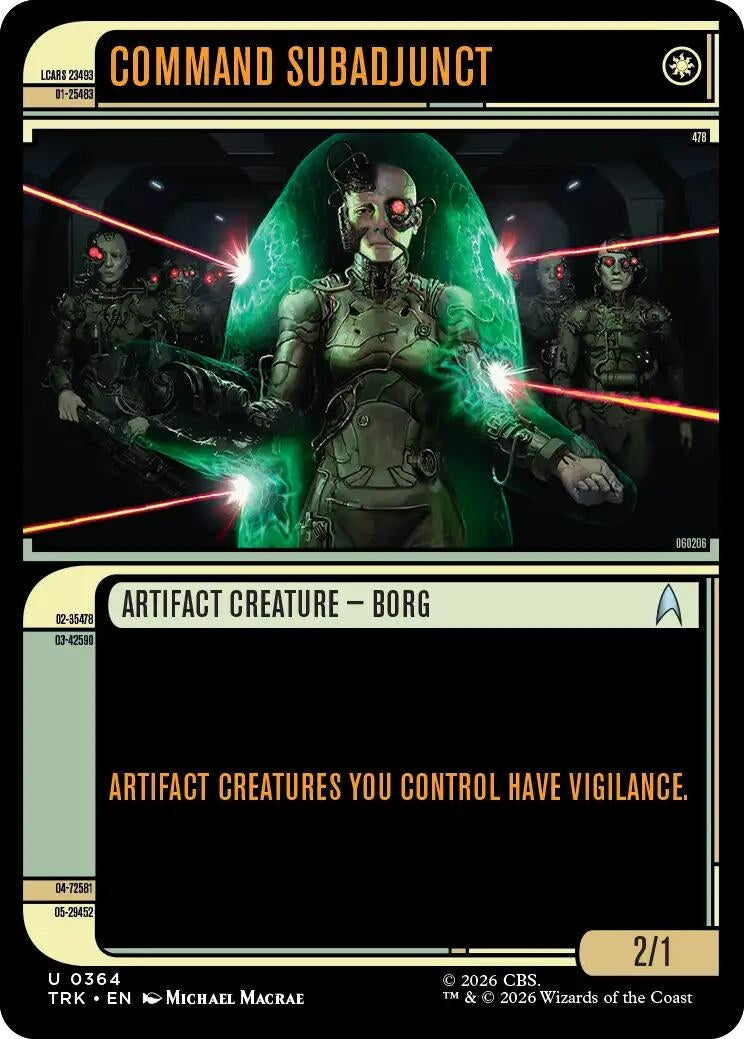 Image for Command Subadjunct (Showcase) (Star Trek) (364) (TRK) - Magic: The Gathering