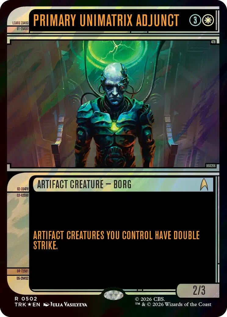 Image for Primary Unimatrix Adjunct (Showcase) (Surge Foil) (Star Trek) (502) (TRK) - Magic: The Gathering