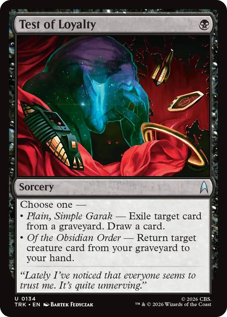Image for Test of Loyalty (Star Trek) (134) (TRK) - Magic: The Gathering