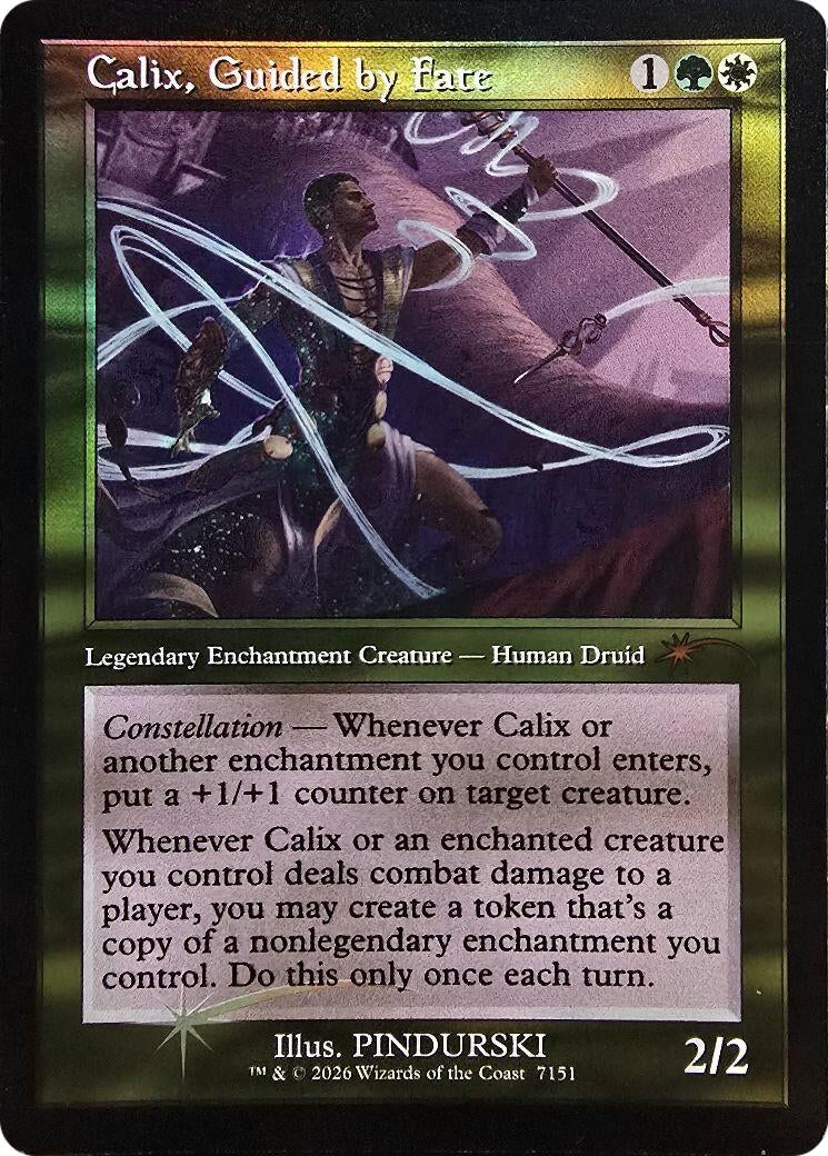 Image for Calix, Guided by Fate (Retro Frame) (Secret Lair Drop Series) (7151) (SLD) - Magic: The Gathering