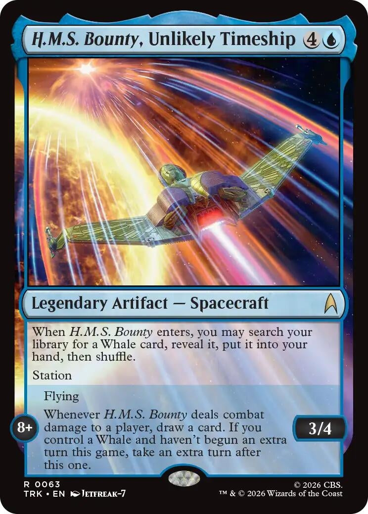 Image for H.M.S. Bounty, Unlikely Timeship (Star Trek) (63) (TRK) - Magic: The Gathering