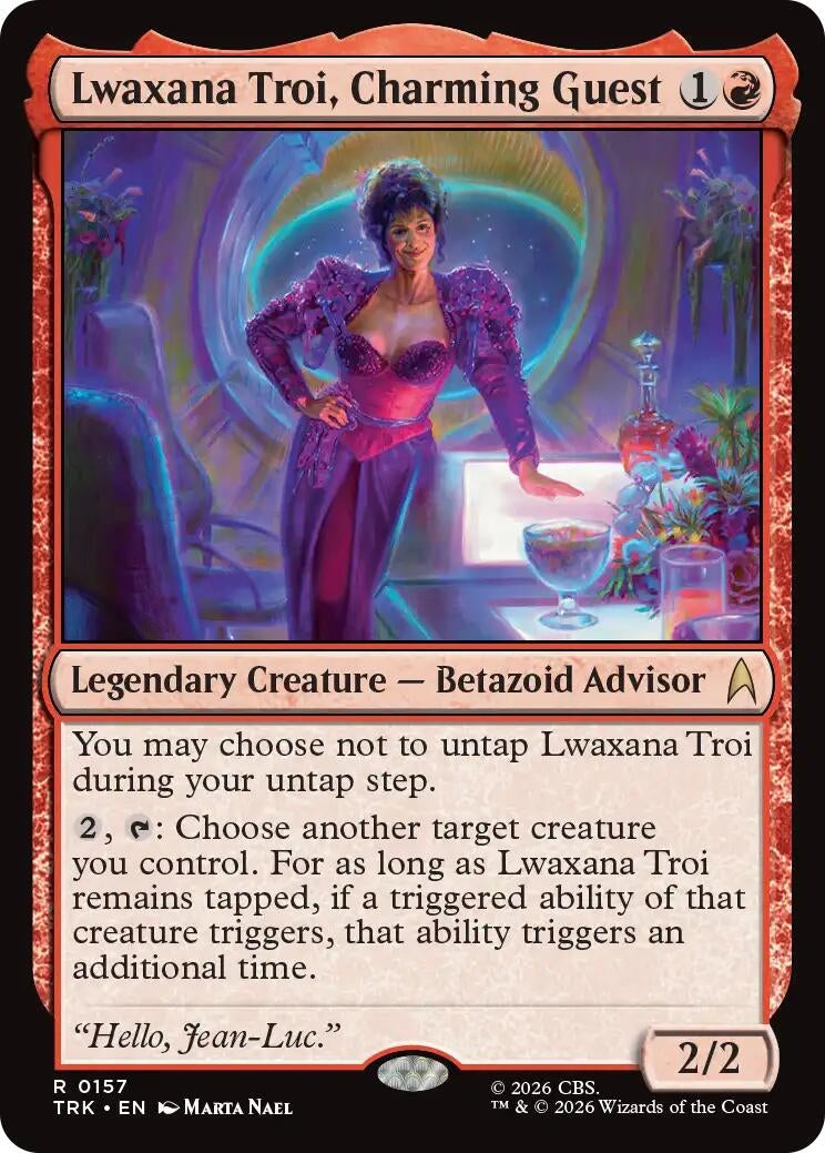 Image for Lwaxana Troi, Charming Guest (Star Trek) (157) (TRK) - Magic: The Gathering