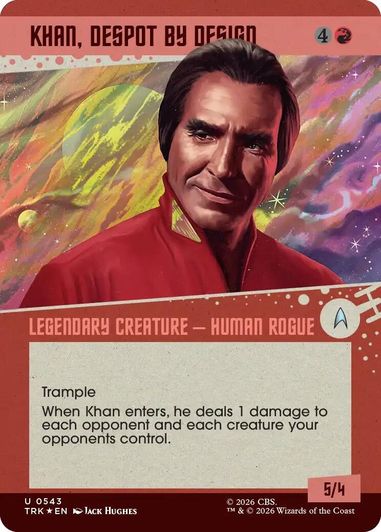 Image for Khan, Despot by Design (Showcase) (Surge Foil) (Star Trek) (543) (TRK) - Magic: The Gathering