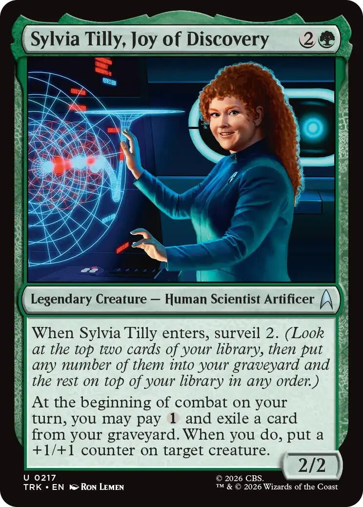 Image for Sylvia Tilly, Joy of Discovery (Star Trek) (217) (TRK) - Magic: The Gathering